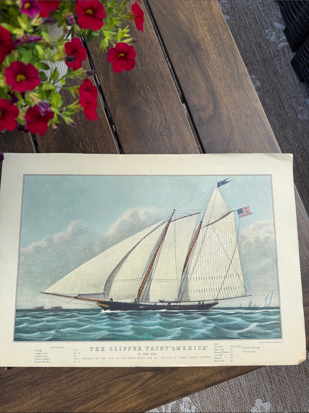 Vintage nautical print